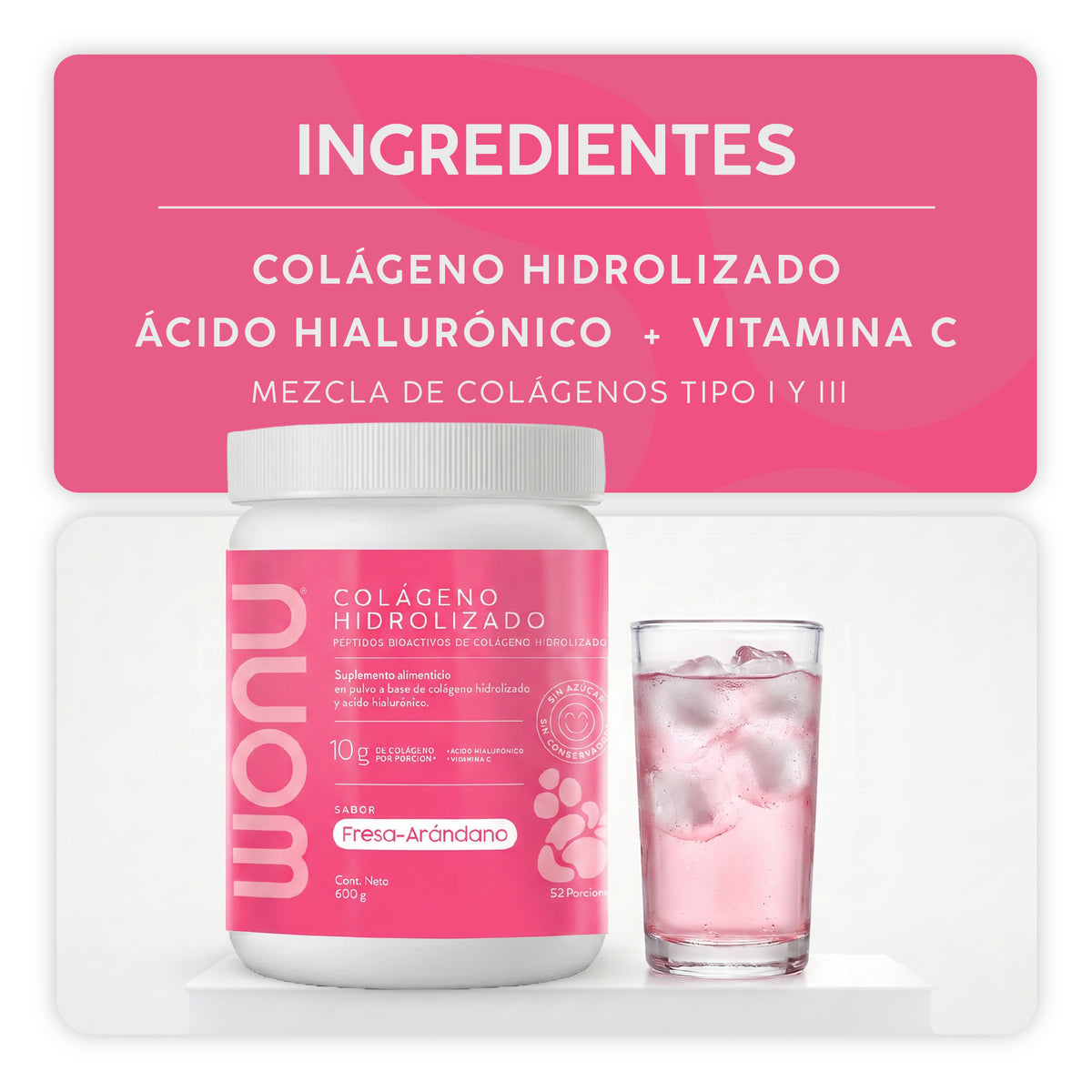 Colágeno Hidrolizado Fresa - Arándano