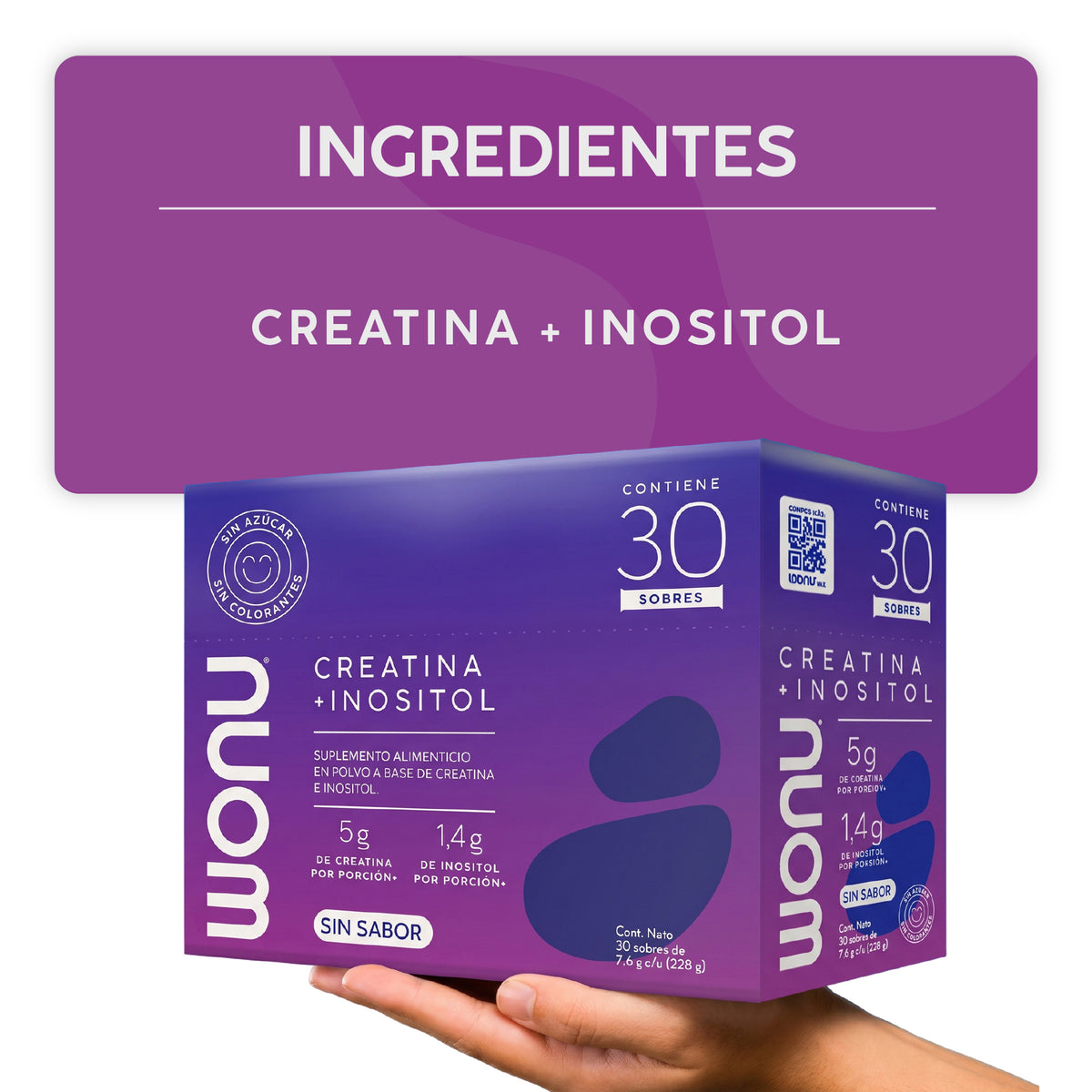 Creatina + Inositol Sin Sabor