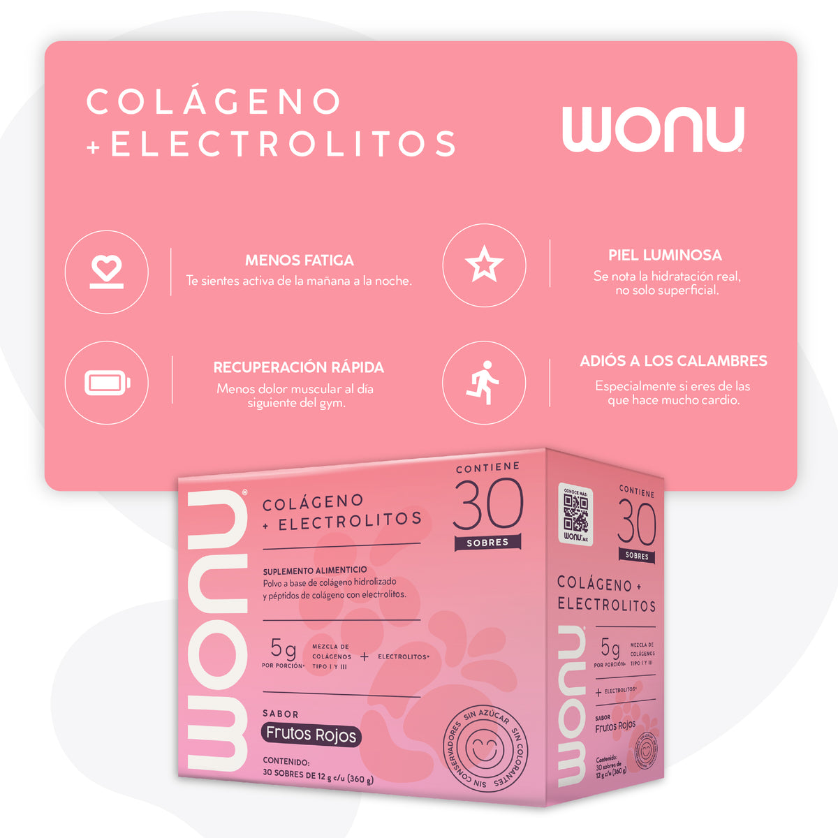 Colágeno + Electrolitos Frutos Rojos