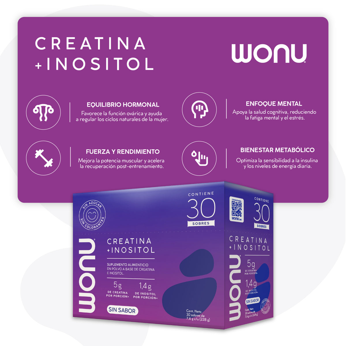 Creatina + Inositol Sin Sabor