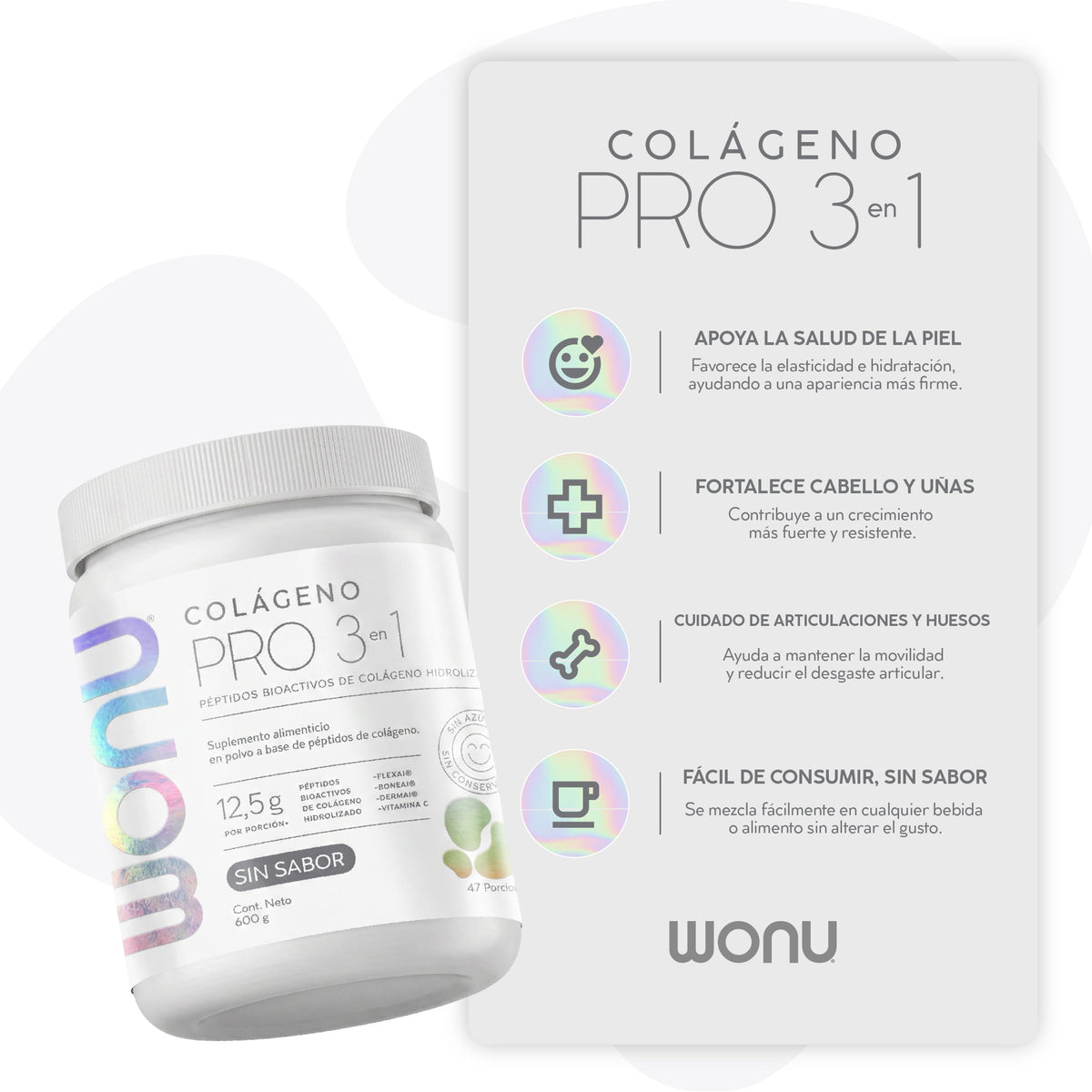 Colágeno PRO 3 en 1 Sin Sabor