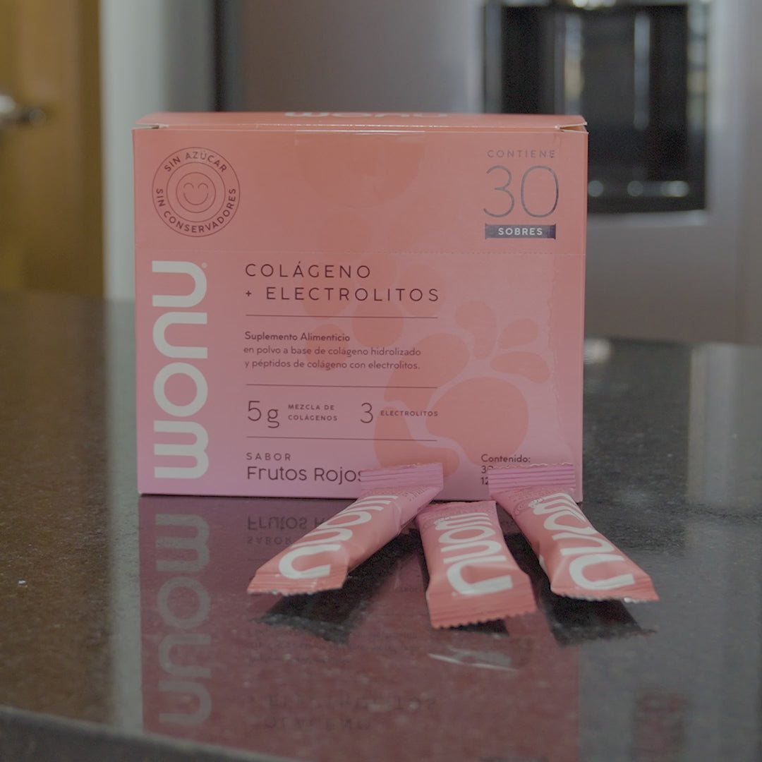 Colágeno + Electrolitos 30 Sticks - 5g de Colágeno Sin Azúcar (30 sobres)